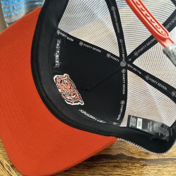 Chicago Bears Hat '47 Brand OSFA SnapBack Mesh Back Multicolor Flat Brim - Picture 5 of 6